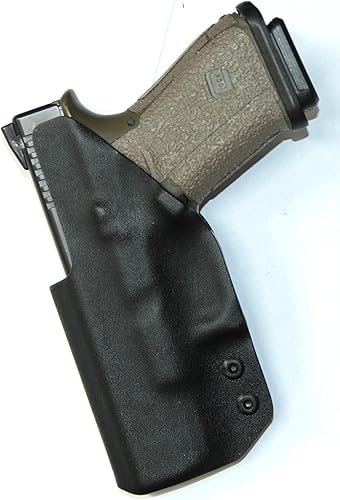 Miniatura 8 de REVKEL Custom IWBAIWB Kydex Holster CCW para pistola de bolas de pimienta UMAREX T4E PDP50 en negro táctico policial. Dibujo a mano derecha. Hecho a
