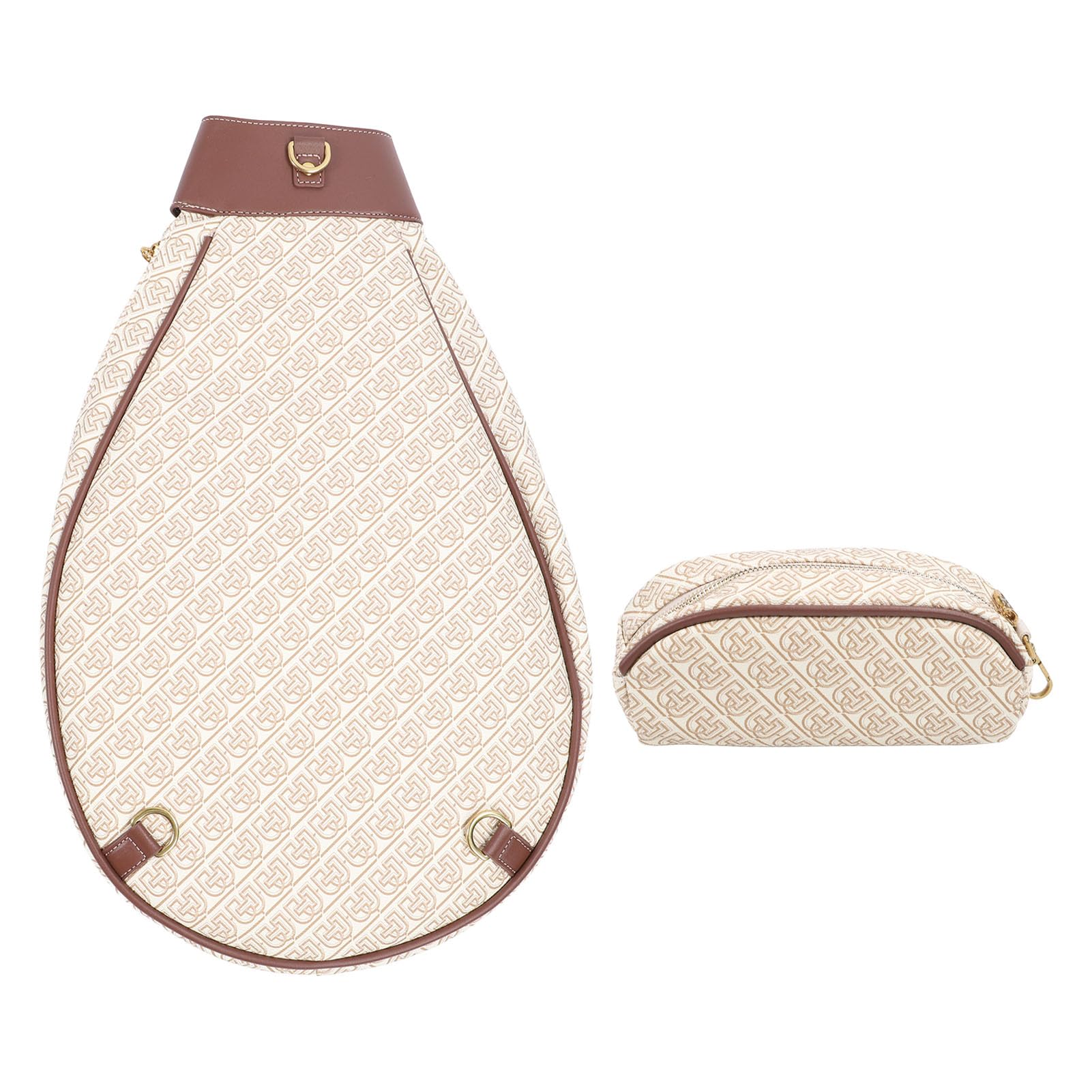 Asixxsix Borsa per Racchette da Tennis, Spaziosa Resistente all'acqua con Tracolla di Sicurezza per Racchetta, Borsa a Tracolla, da Badminton con Piccola Tasca Appesa e Spallacci Regolabili per