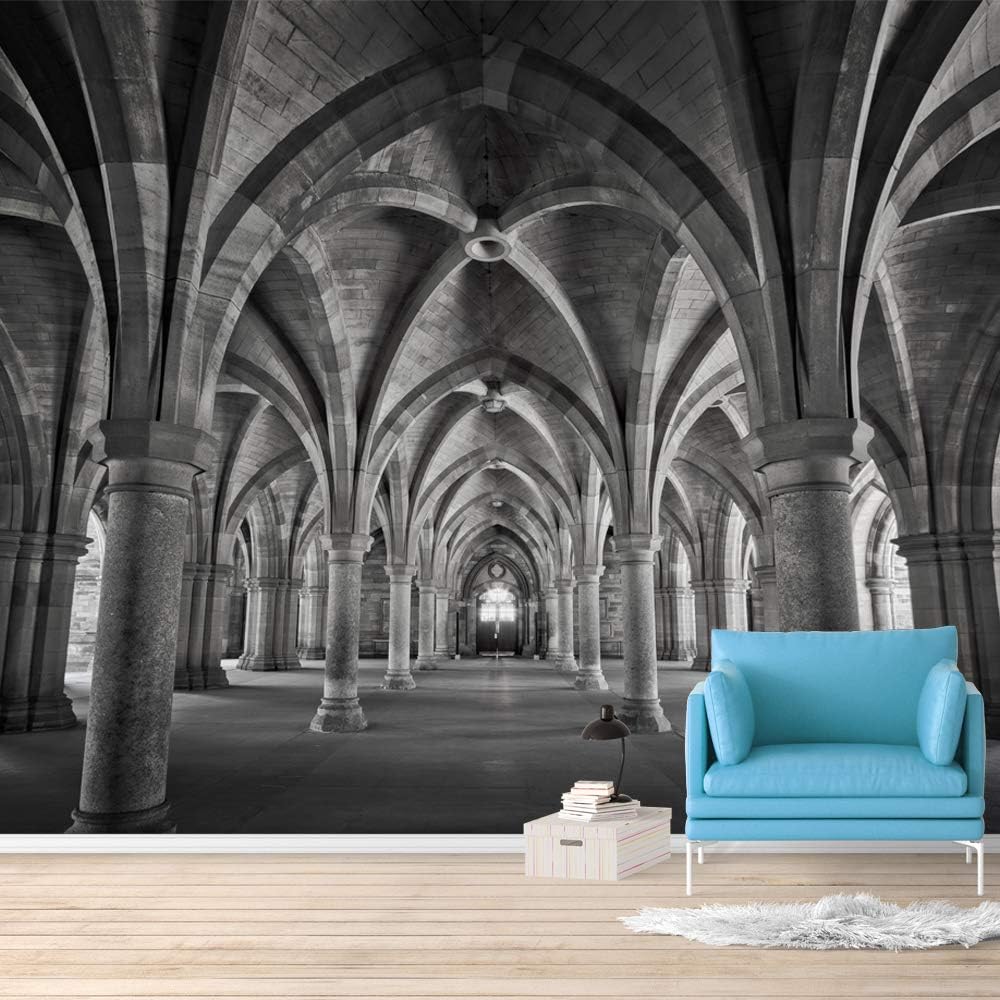 NWT Wall Murals for Bedroom Beautiful Great Church Removable Wallpaper Peel and Stick Wall Stickers - 66x96 inches