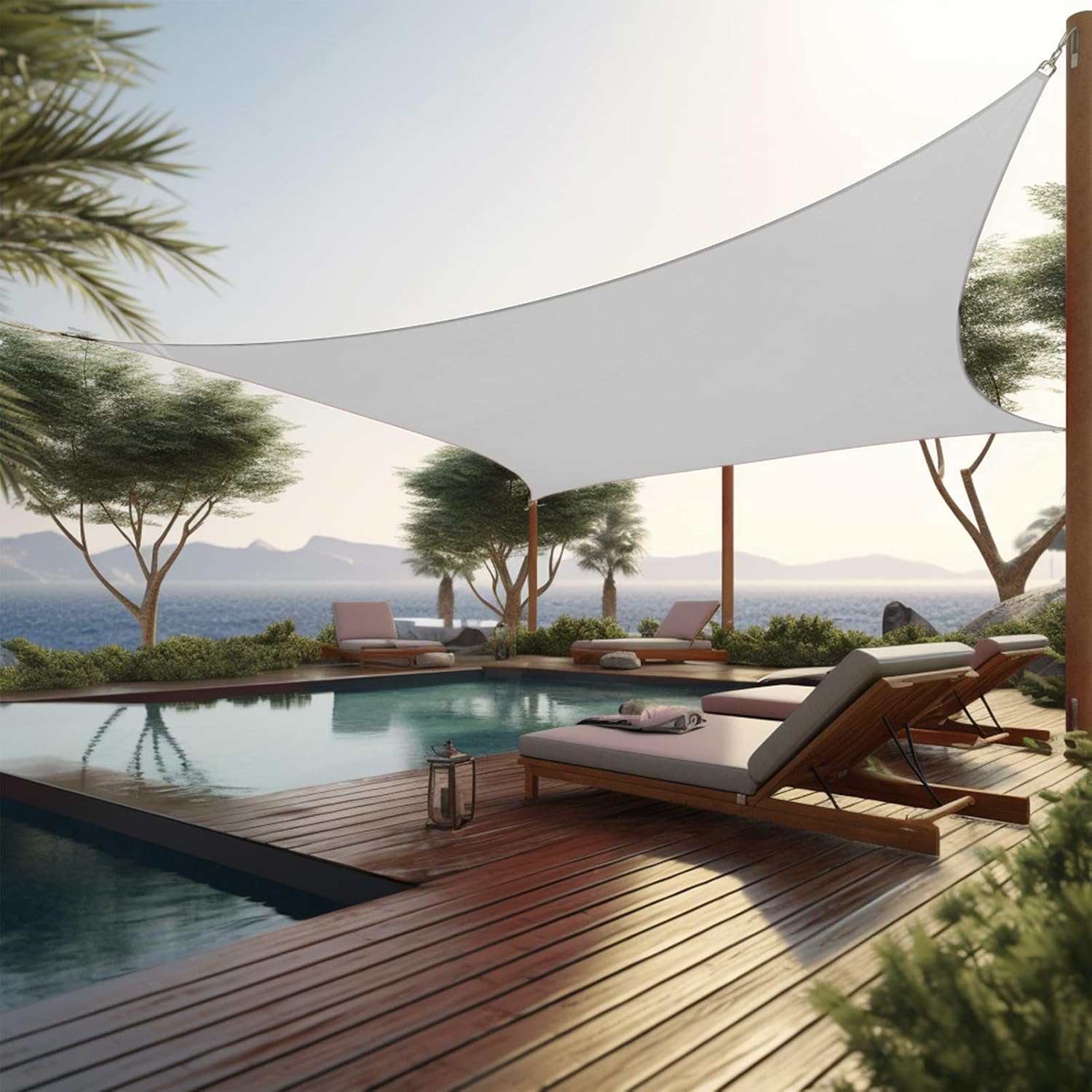 Shade&Beyond Sun Shade Sail 06'x10' Rectangle Sail Shade