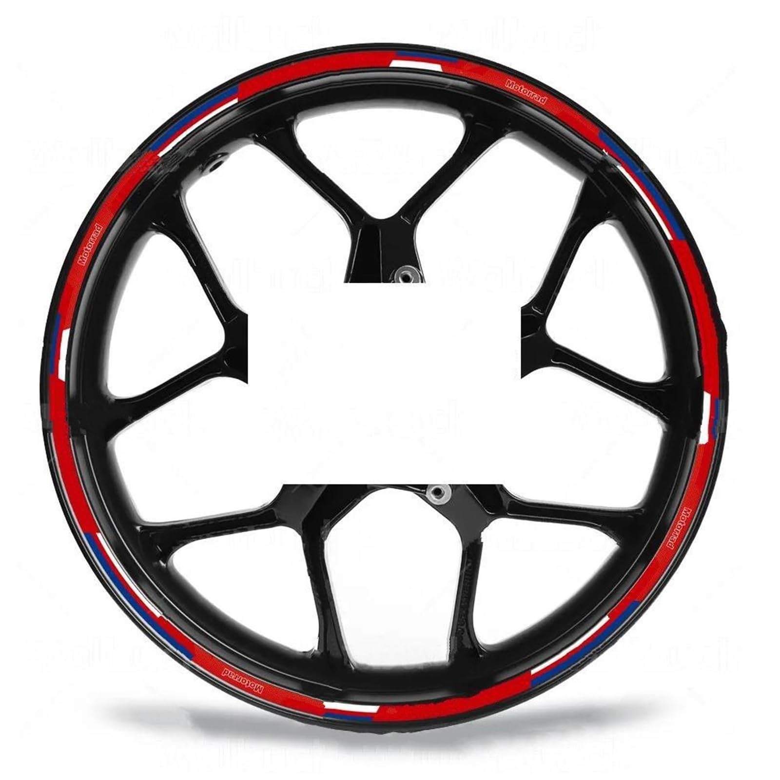 Motorcycle Wheel Stickers Stripes Reflective Waterproof Rim for R1250 GS R1200 Gs G310 F650GS F 750gs(Style 4)