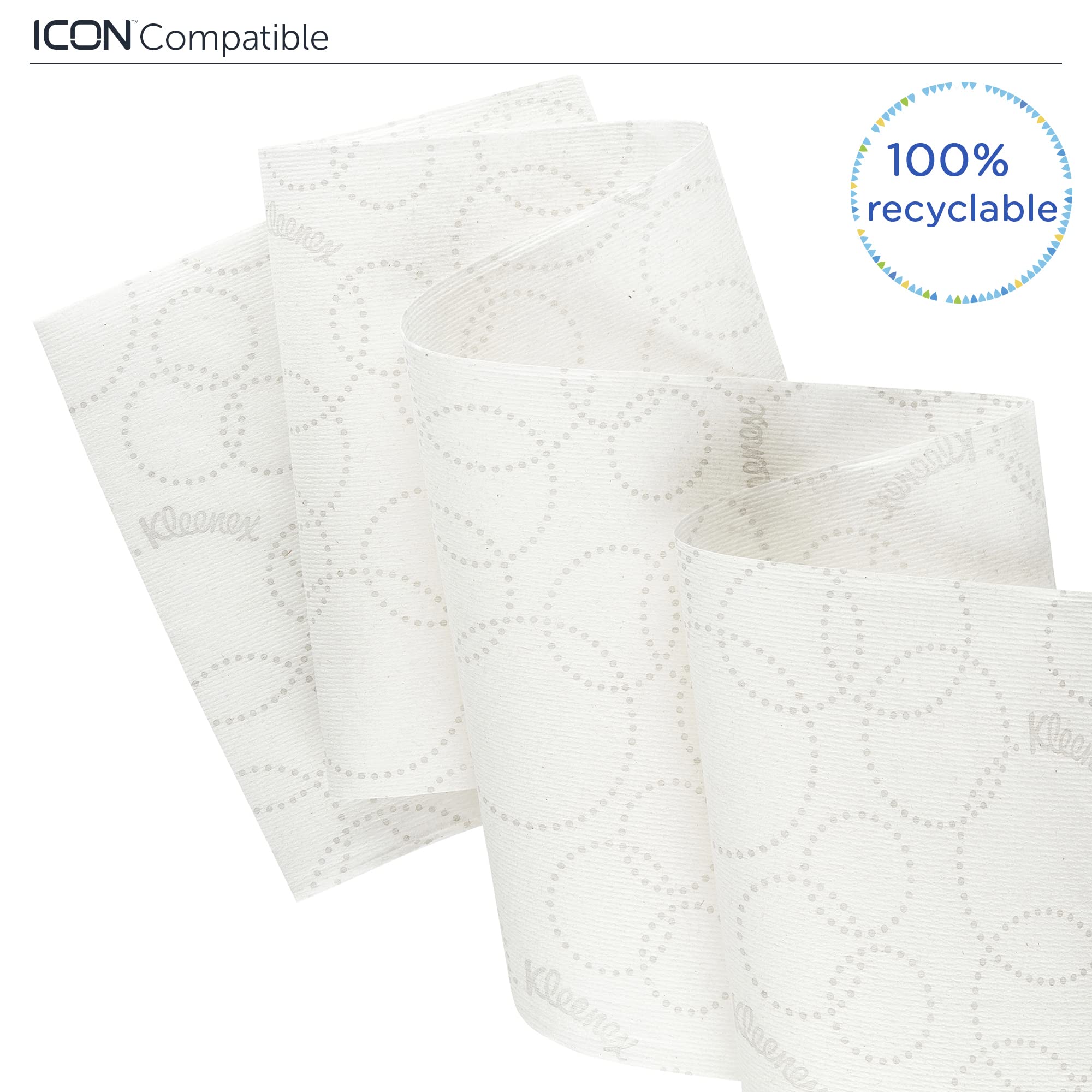 Kleenex Ultra Slimroll 6783 - Toallas de papel con rollo de 2 capas, 6 rollos de papel blanco de 110 m (660 m)