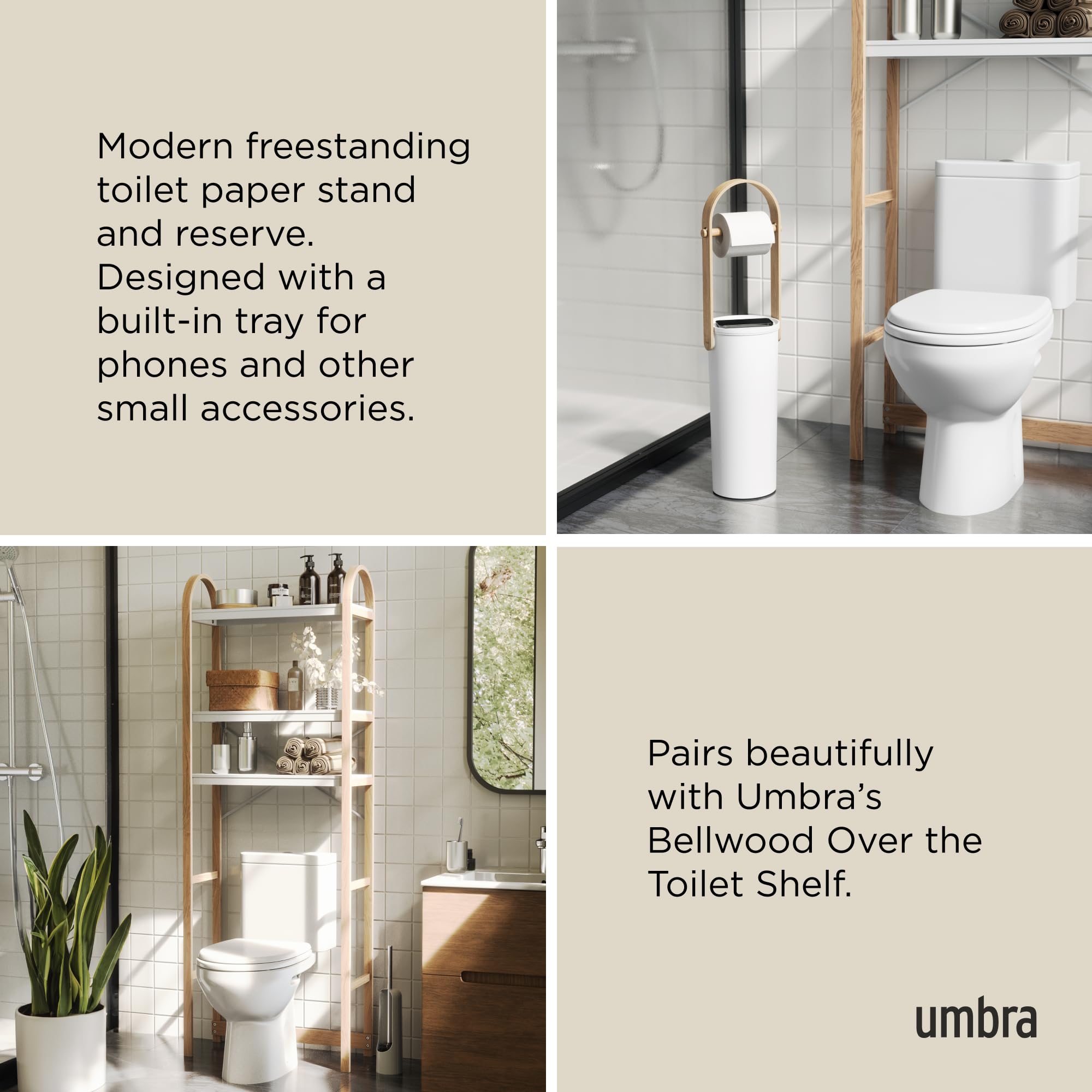 Porte papier et réserve de rouleaux - Bellwood - Umbra