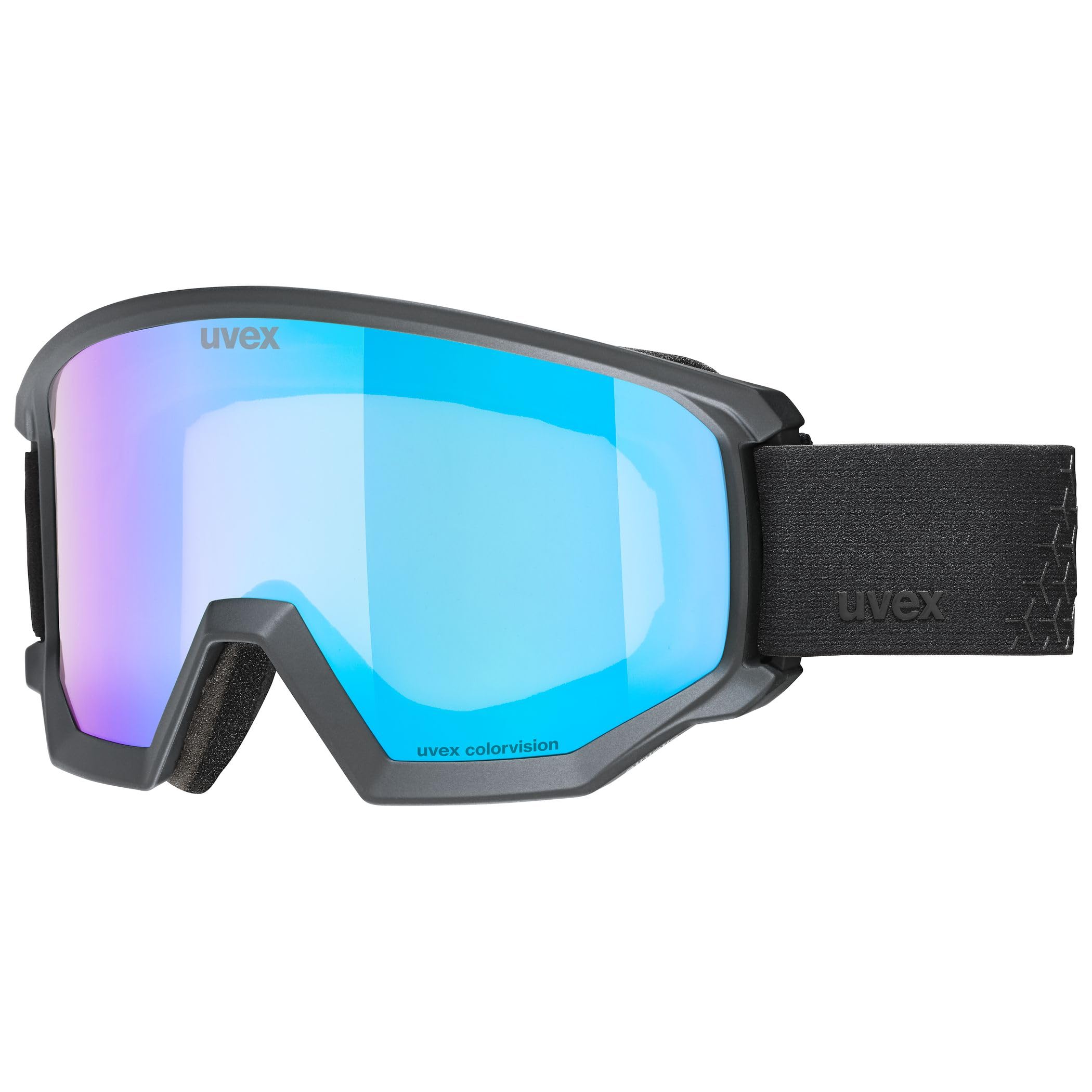 Uvex athletic CV - maschera da sci per adulti - categoria di filtro 2 - privo di appannamenti - black m SL/blue-green - one size