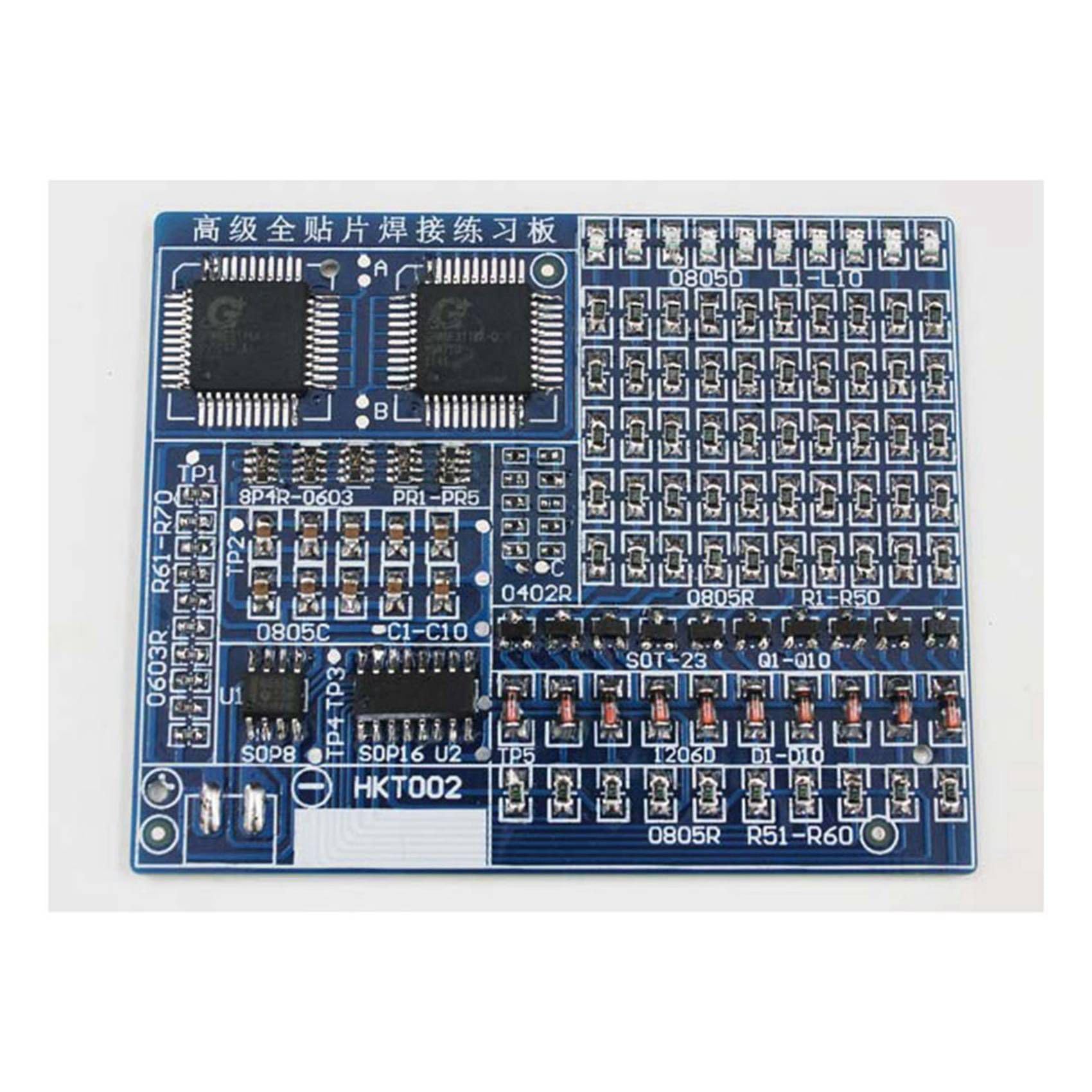 Lot de 5 pièces de rechange Advanced Full Chip Soldering Practice Board Composants électroniques DIY Kit de production