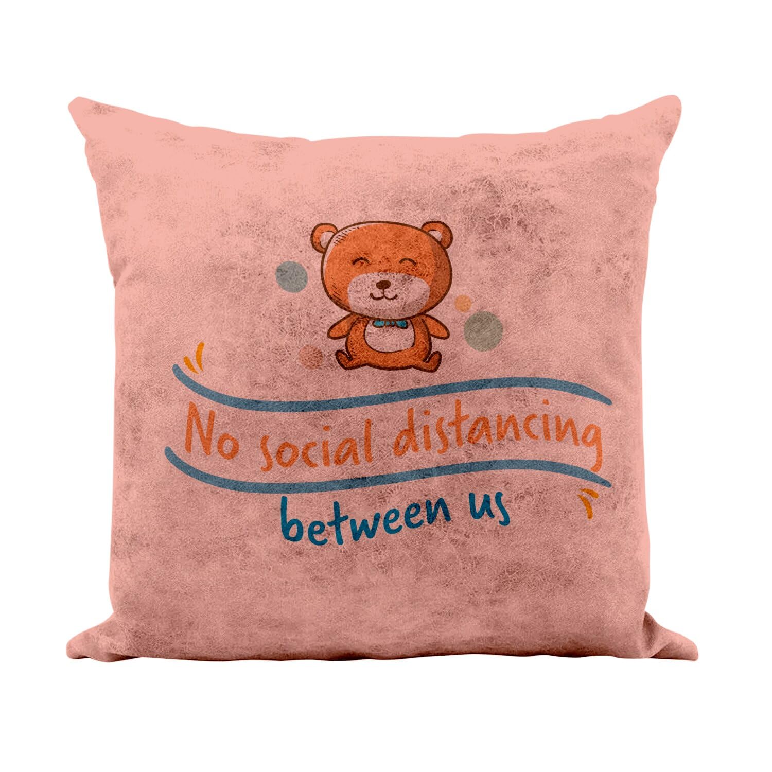 Coussin similicuir rose de haute qualité 40x40 cm au toucher cuir raffiné