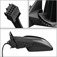 Vista 4 de DNA Motoring OEM-MR-CH1320413 Espejo retrovisor de puerta lateral izquierdo con señal de giro y vidrio asférico compatible con Grand Cherokee