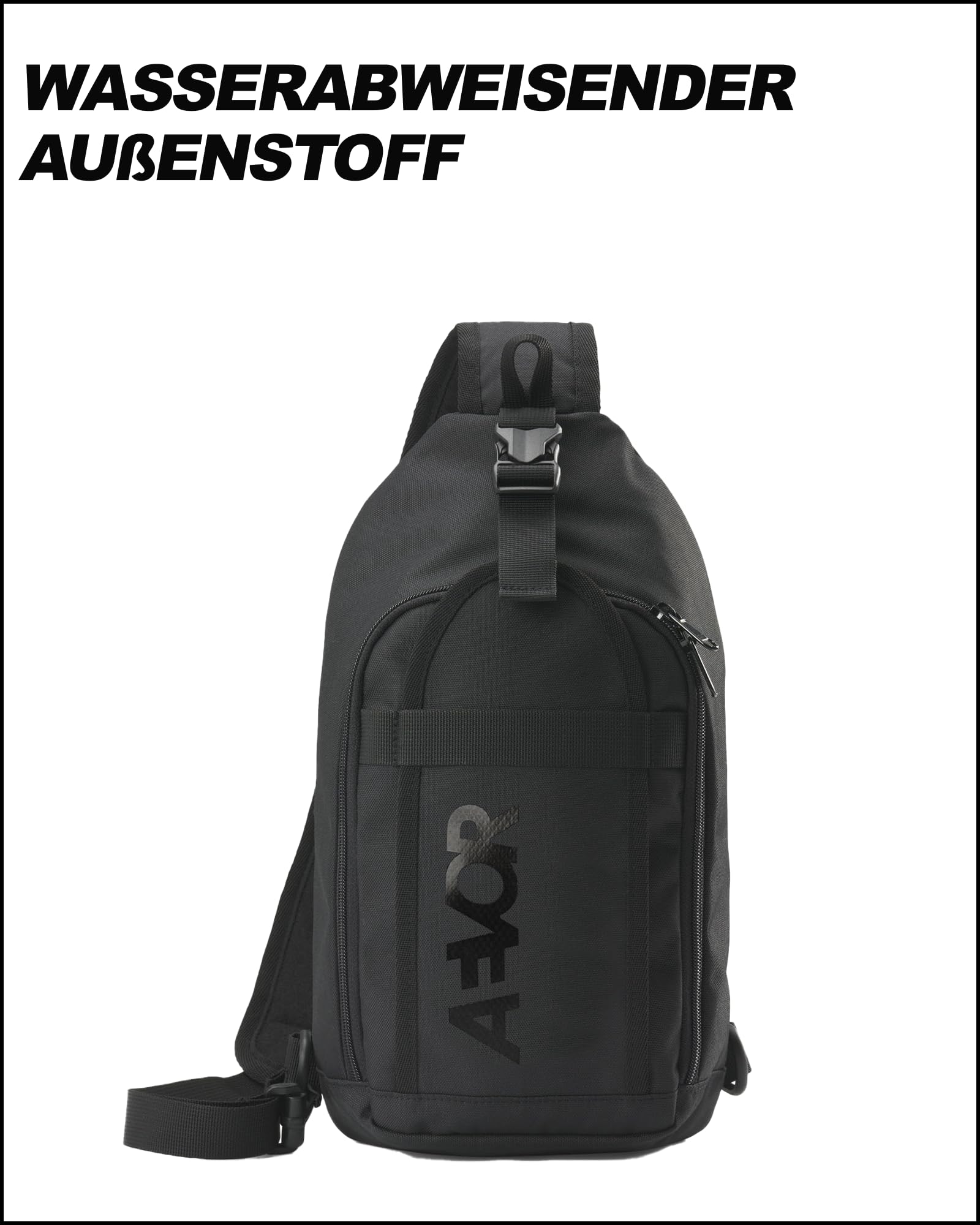 AEVOR Sling Rucksack, Schulterrucksack, Umhängetasche, Festival, Reise, Alltag, Gassi, Damen, Herren, wasserabweisend, recycelt