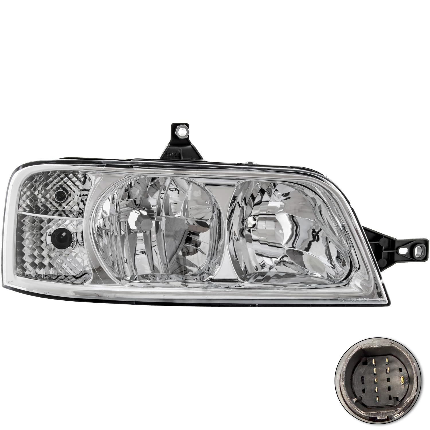 Phare Droit Avant Avec Moteur - Pour Fiat Ducato, Citroën Jumper, Peugeot Boxer 2006-2010