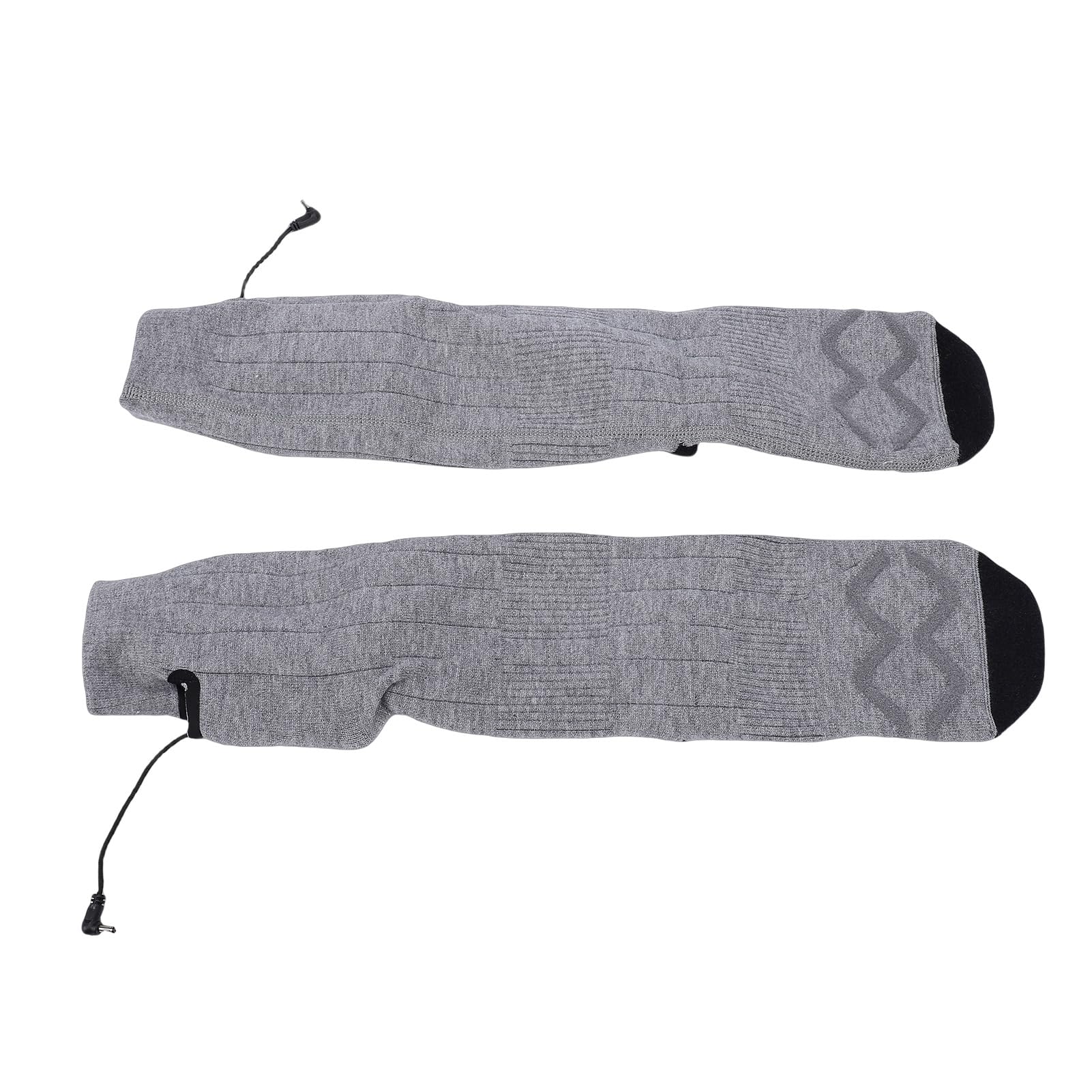Calze riscaldate per uomo e donna, comode, ricaricabili, riscaldanti, per sci, campeggio, colore grigio, 2 paia