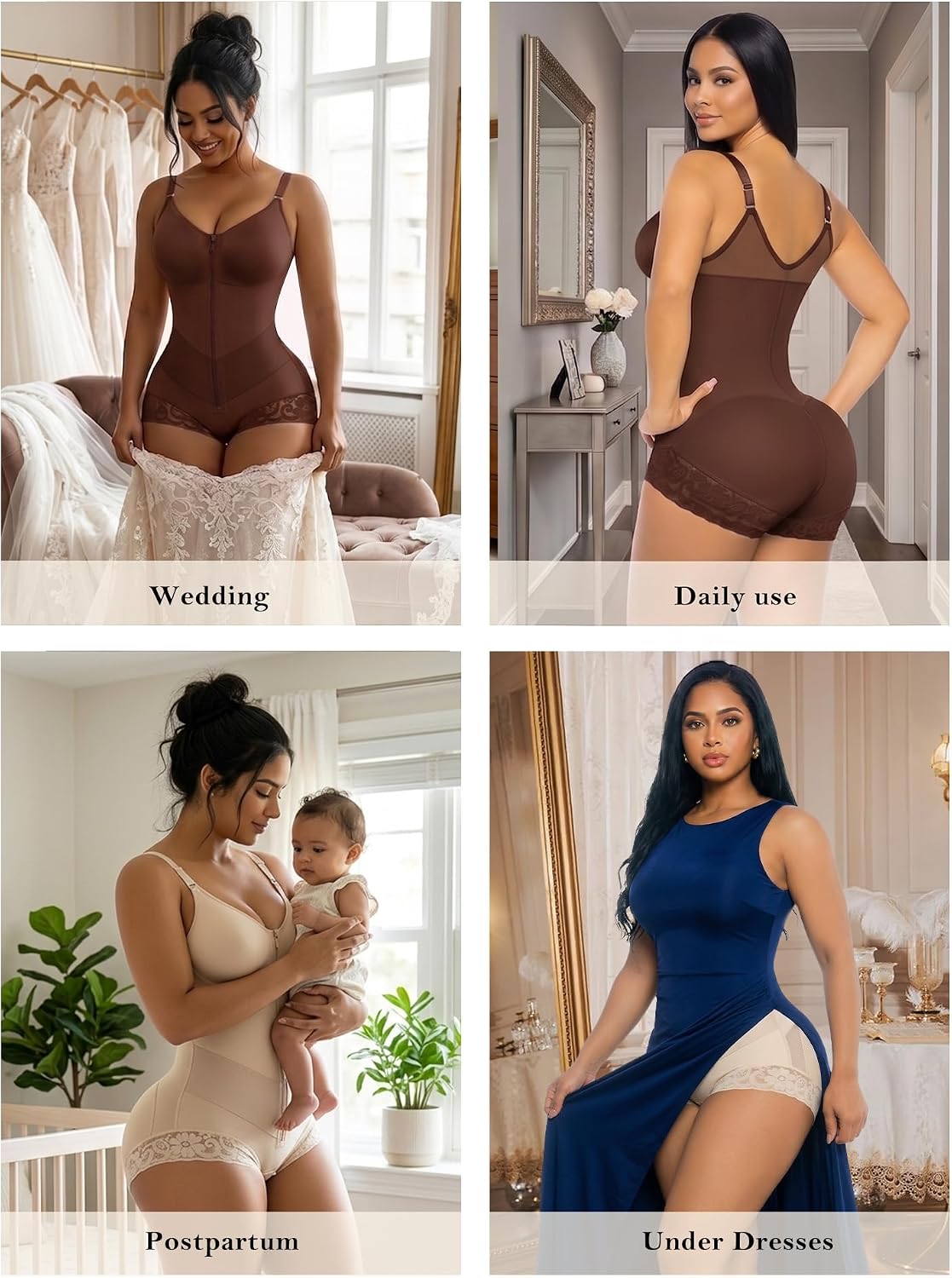 YIANNA Fajas Colombianas Moldeadoras Postpartum Shapewear Tummy Control