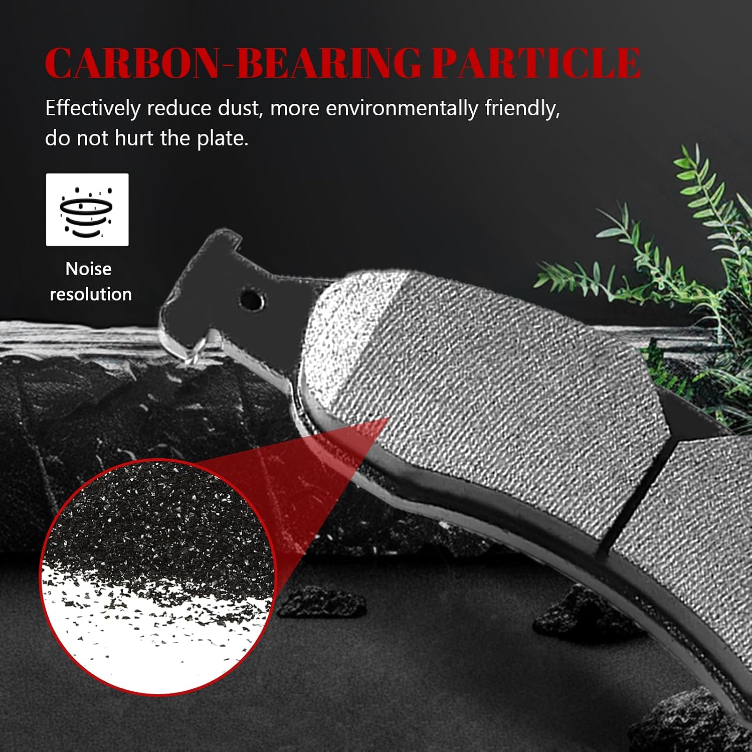 Ceramic Disc Brake Pads Set Front and Rear Replacement for Lincoln Navigator 2007 2008 2009, for Ford Expedition 2007-2009