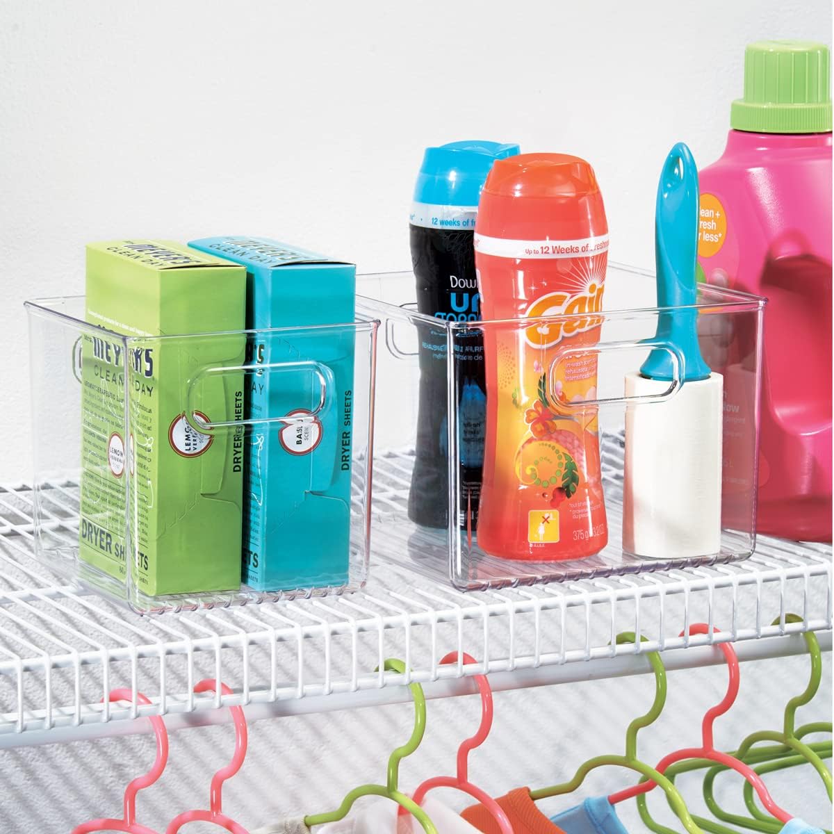 Clear BPA-Free 6x6x6 Storage Bin with Handles