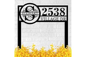 Eye-Catching Personalized Address Signs for Yard with Stakes