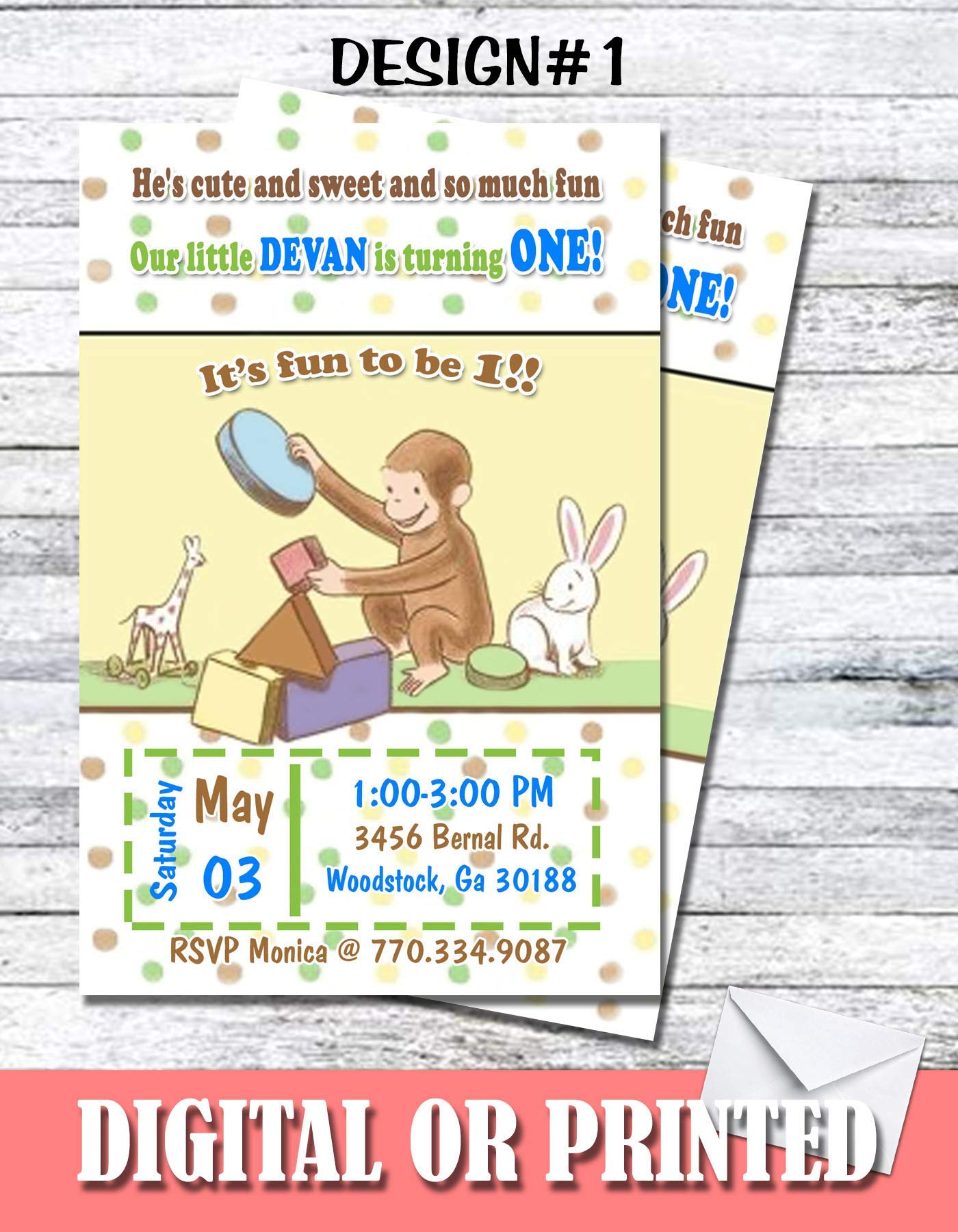 Buy Curious Personalized Birthday Invitations More Designs