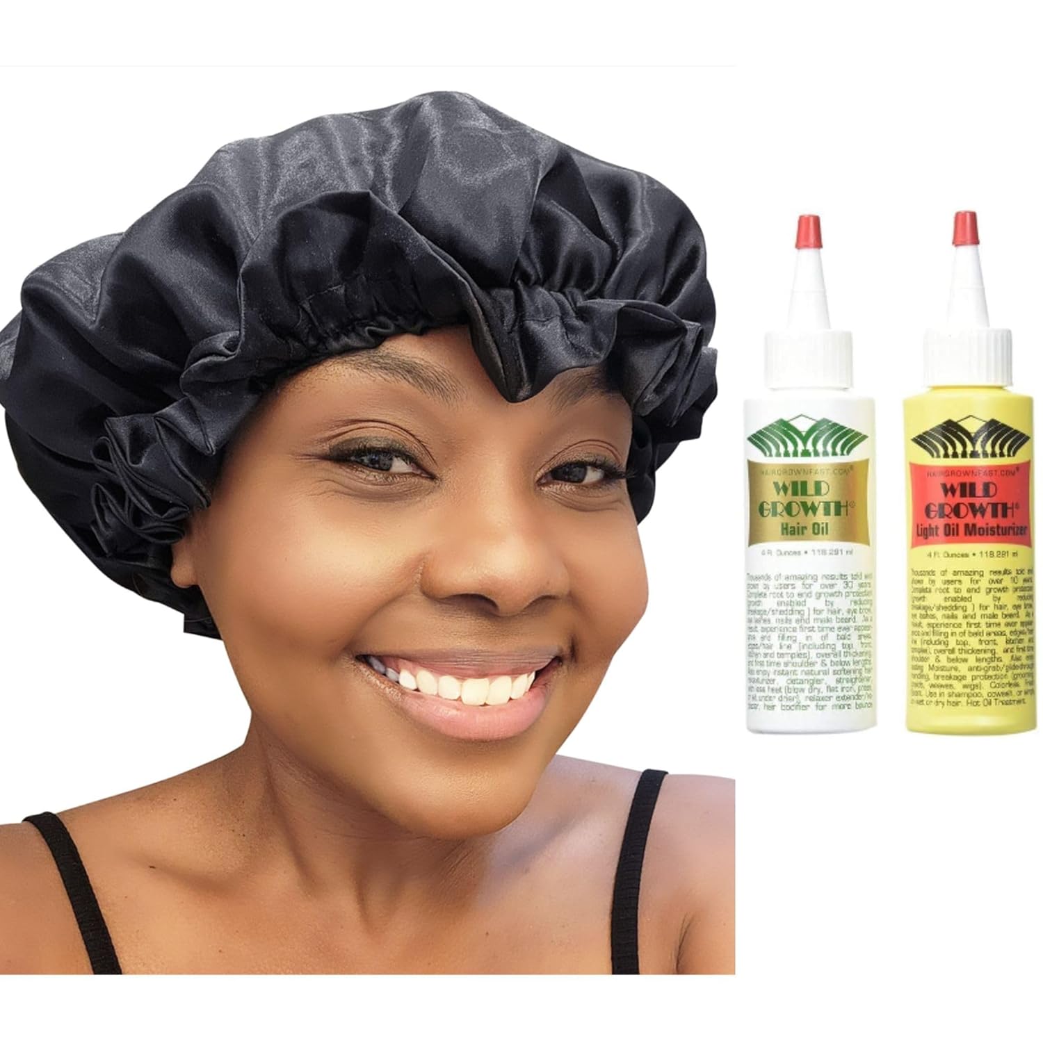 Zomac Satin Black Bundle with Wild Growth Hair Oil