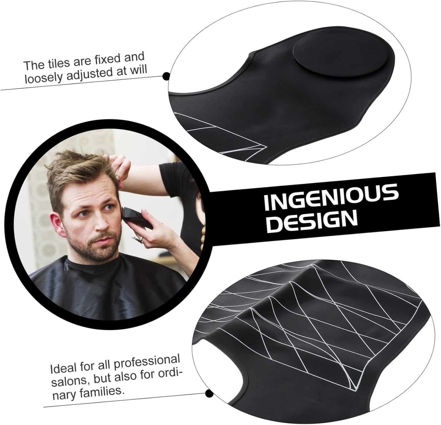 VICASKY 1pc Professional Hair Stylist Shawl Cloth Hairdressing Cape Neck Tray Barbers Neck Rest for Hair Styling