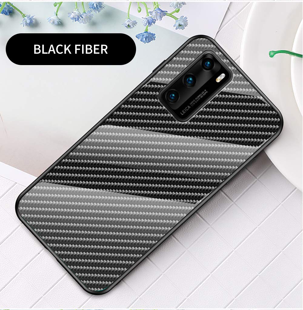 Per Huawei P40 Lite E Custodia Slim In Fibra Di Carbonio TOUGH Shockproof Gel