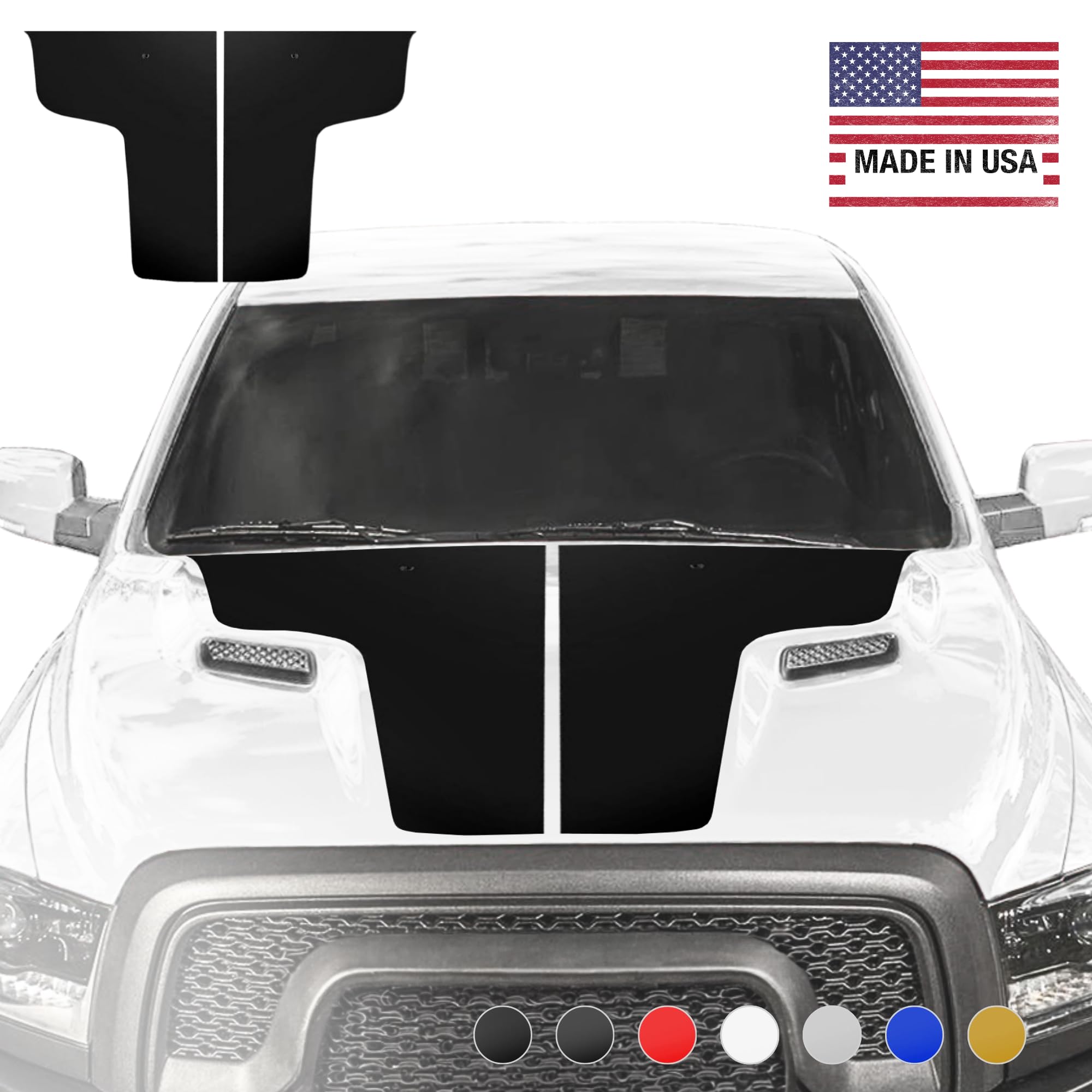 Parrillas de coche negras aptas para Dodge Ram 1500, 2002, 2003, 2004