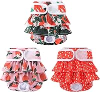 Vista 12 de Pañales reutilizables para perras hembras, paquete de 3, pañales para perras para período, celo e incontinencia, entrenamiento de cachorros