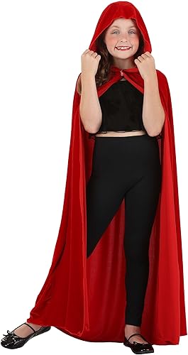 Capa de terciopelo rojo para niños Capas de disfraz