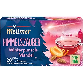 Me mer Himmelszauber Winter Punch Almond Fruit Tea with Apricot Almond Aroma 20 Tea Bags Fruity Spicy