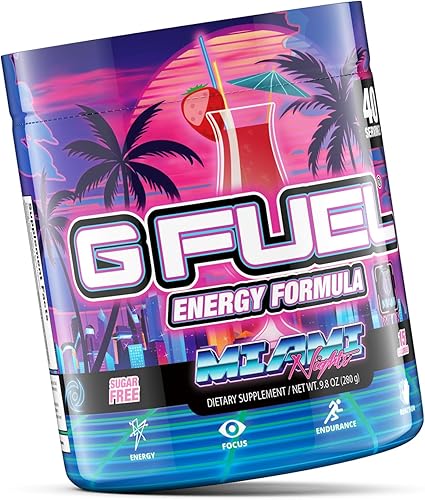 Vista 33 de GAMMA LABS G Fuel Blue Ice Energy Powder, sin azúcar, suplemento de enfoque de cafeína limpia, sabor a frambuesa azul, amino focal, mezcla