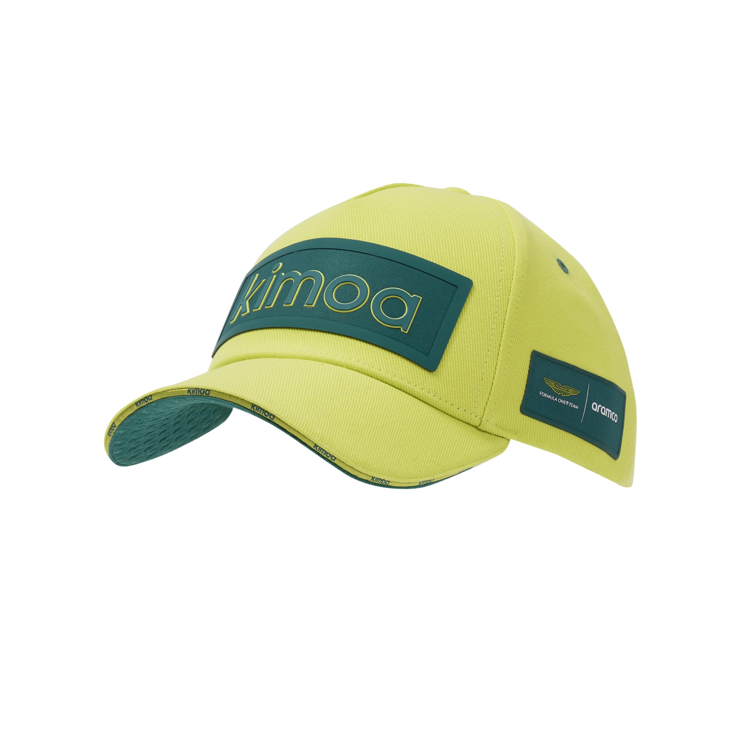 Aston Martin F1 Team - Fernando Alonso Special Edition - Logo Patch Baseball Cap - Lime Green - Unisex - Adjustable
