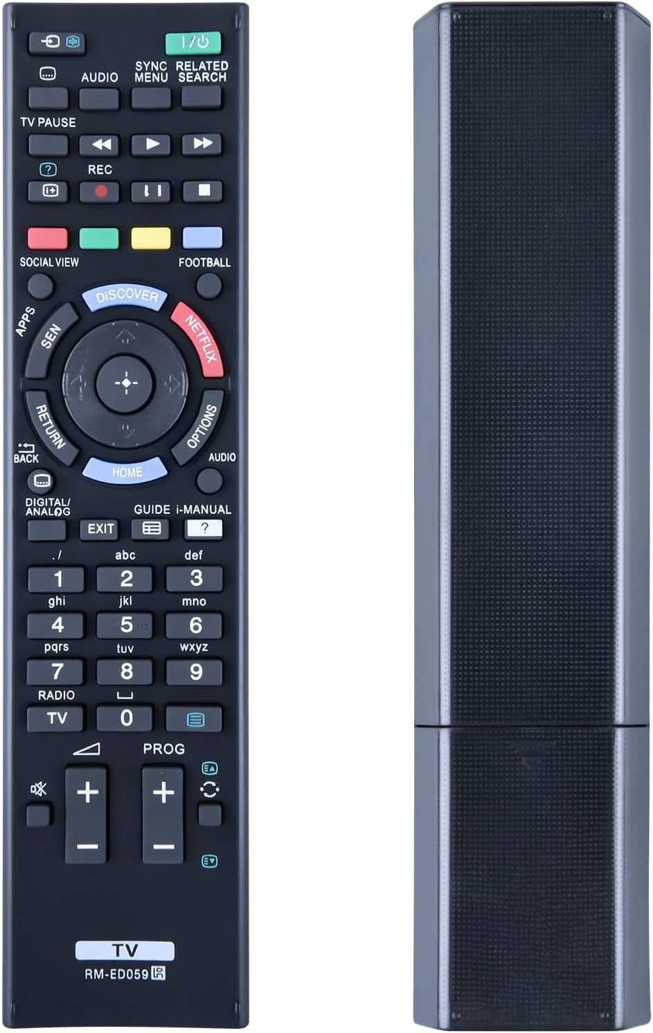 ALLIMITY RM-ED054 Télécommande remplacée pour Sony TV KDL-32R420A KDL-32R421A KDL-32R423A KDL-32R424A KDL-40R470A KDL-40R471A KDL-40R473A KDL-40R474A KDL-46R470A KDL-46R473A KD-43XE7077 KDL-26EX550