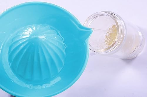 Miniatura 4 de Tenta Kitchen - Juego de dos exprimidores de cítricos con mango y boquilla de vertido, color azul