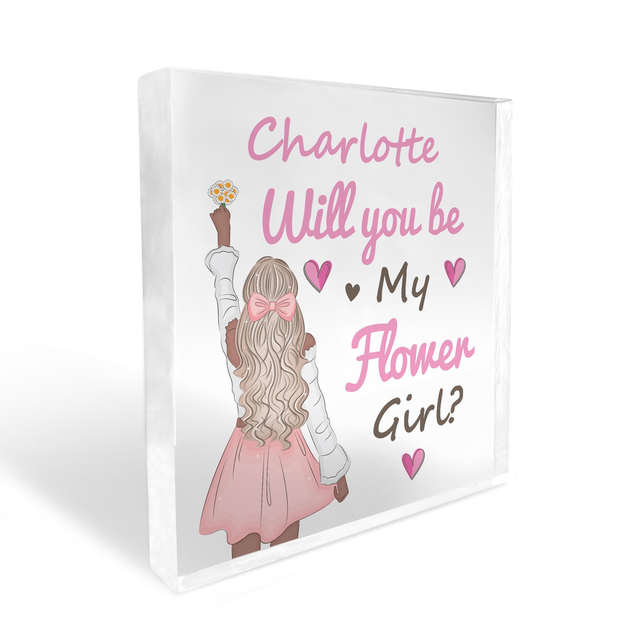 Red Ocean Personalised Will You Be My Flower Girl Proposal Gift Wedding Gifts Wedding Asking Gift Friend Sister Gift Keepsake