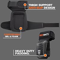 Vista 12 de REXBETI - Rodilleras para trabajo, rodilleras de gel de construcción, resistentes, cómodas y antideslizantes, para limpiar el suelo y el jardín