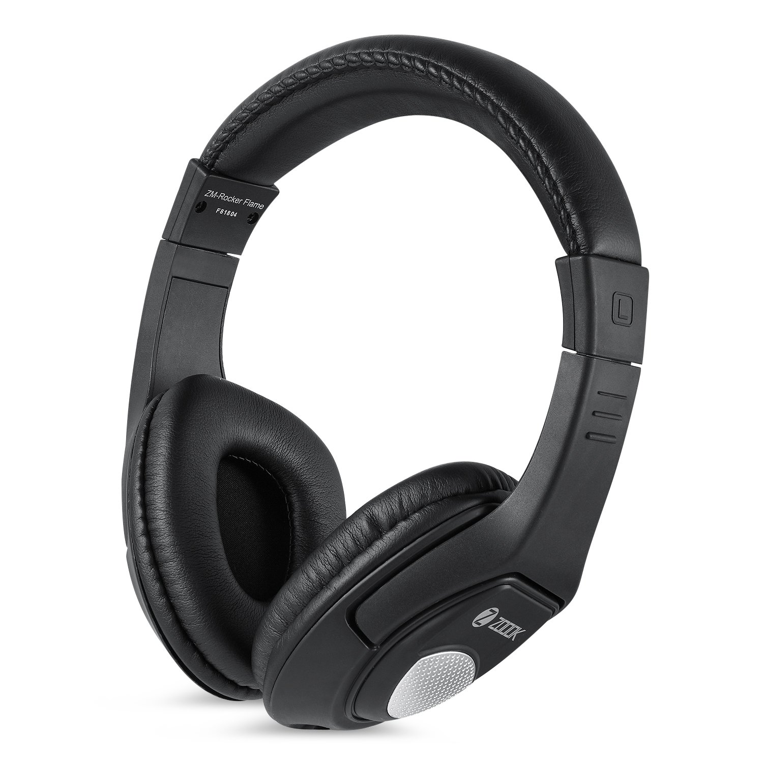 ZoookRocker ZK-ZM-Rockerflam Headphone with Mic (Black), Wired