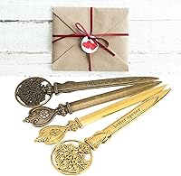 Vista 2 de 4 abridores de cartas, retro, ligero, compacto, ergonómico, aleación de zinc, abridor de sobres