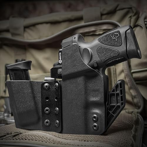 Miniatura 6 de GRITR IWB Appendix Carry Kydex RightLeft Hand Gun Holster Compatible with Taurus G2cG2sG3cG3x wMagazine Holder, Optic Cut, Open Bottom, Adjustable