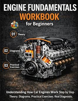Engine Fundamentals Workbook for Beginners Understanding How Car Engines Work Step by Step Diagrams, Practical Exercises and Real Diagnostic Thinking for Future Mechanics