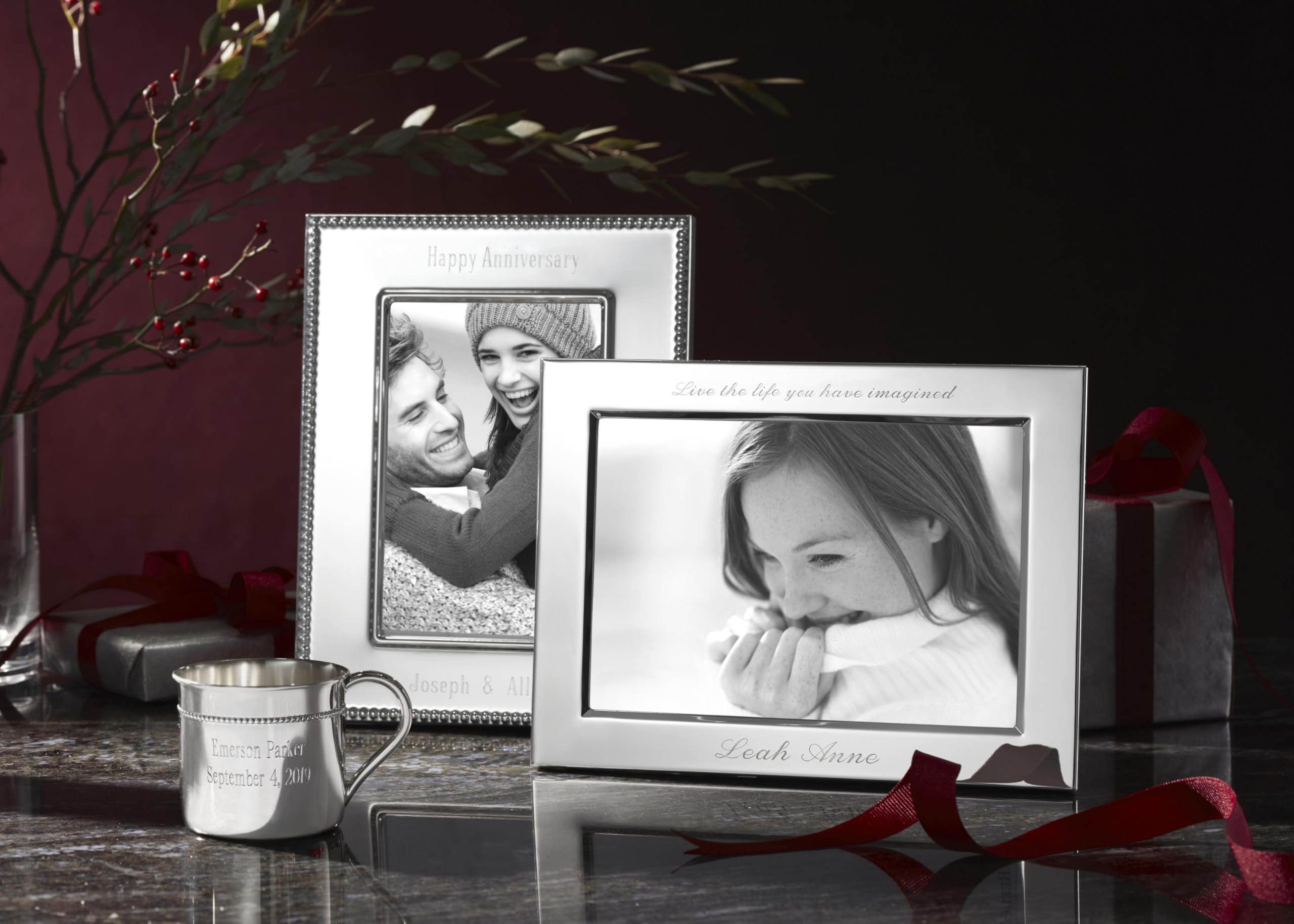 Amazon.co.jp: Reed & Barton クラシックチャンネル 5 x 7インチ シルバーメッキ 写真フレーム : ホーム＆キッチン