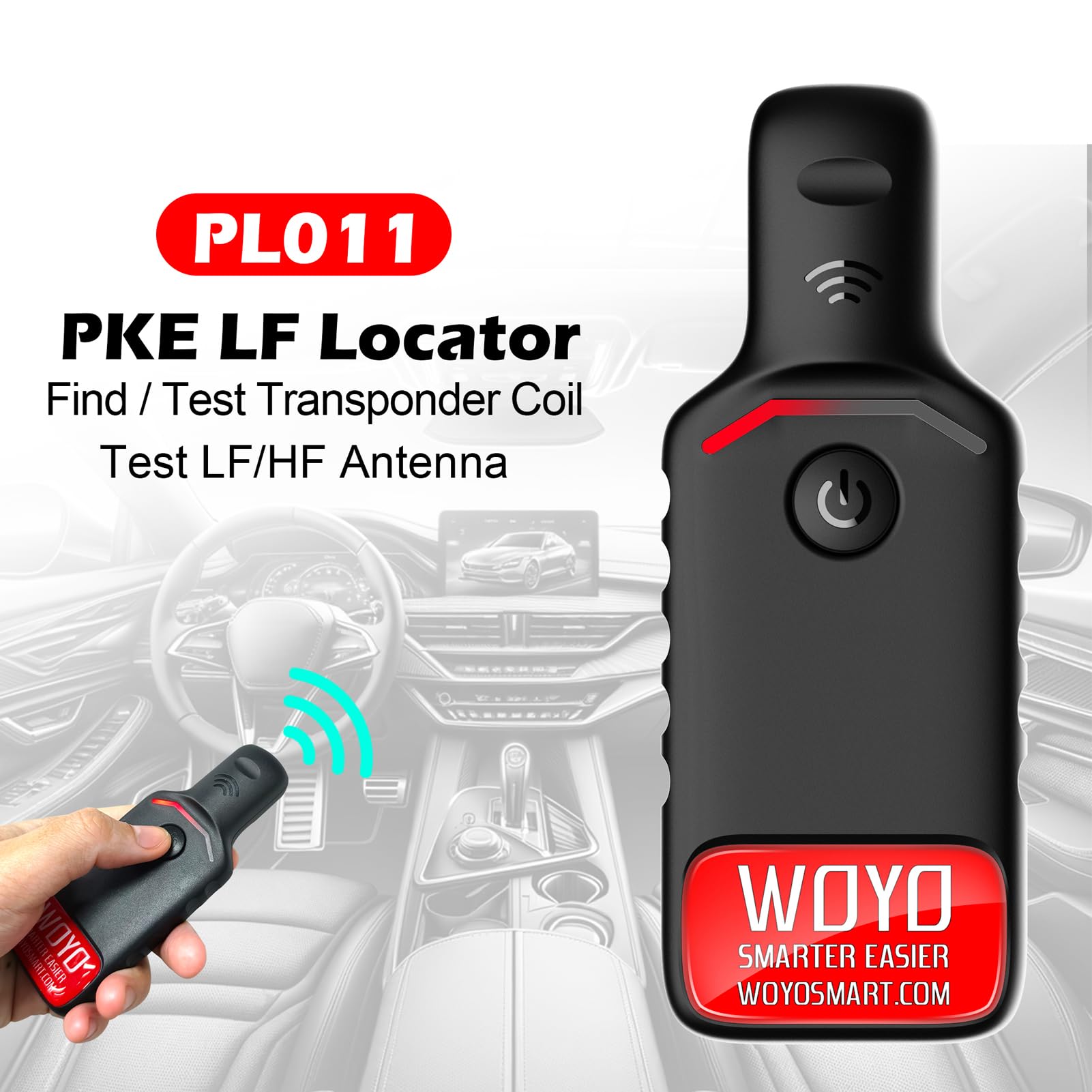 PL011 Localizzatore LF e tester per antenne automobilistiche ad alta frequenza per l'accesso passivo senza chiave e lo strumento diagnostico per sistemi PEPS compatibile con