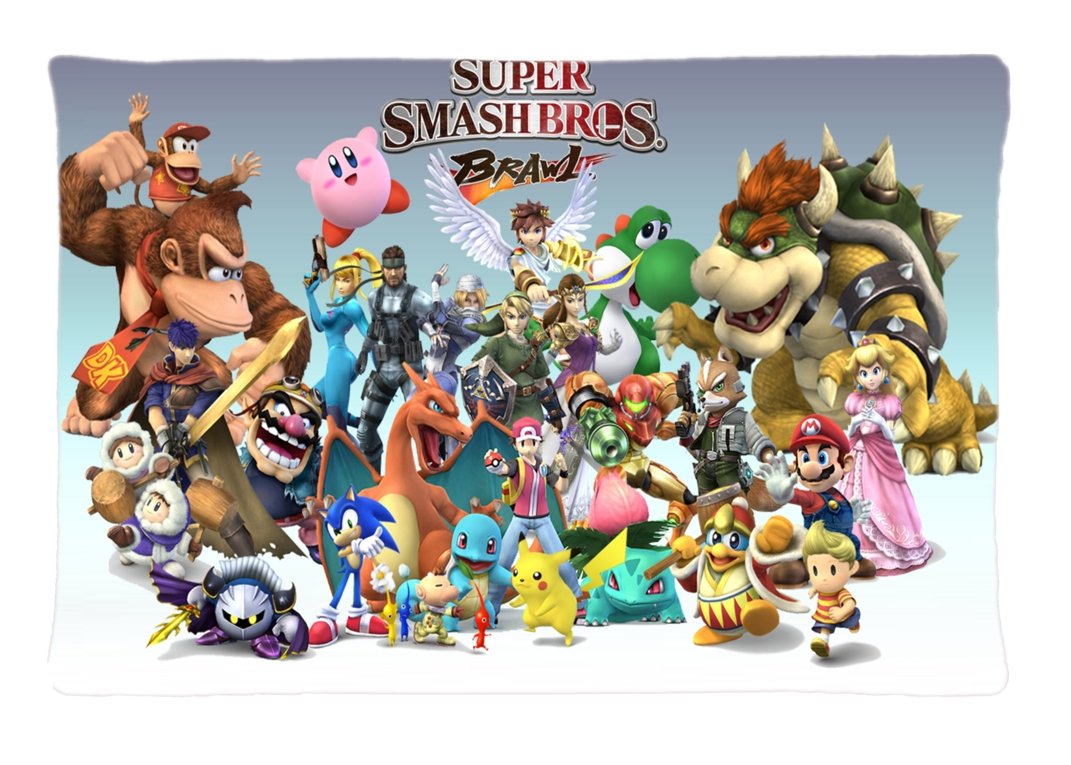Super Smash Bros Brawl Image Personalized Diy Custom Unique Pillow Case 20X30 inches Rectangle Pillowcase