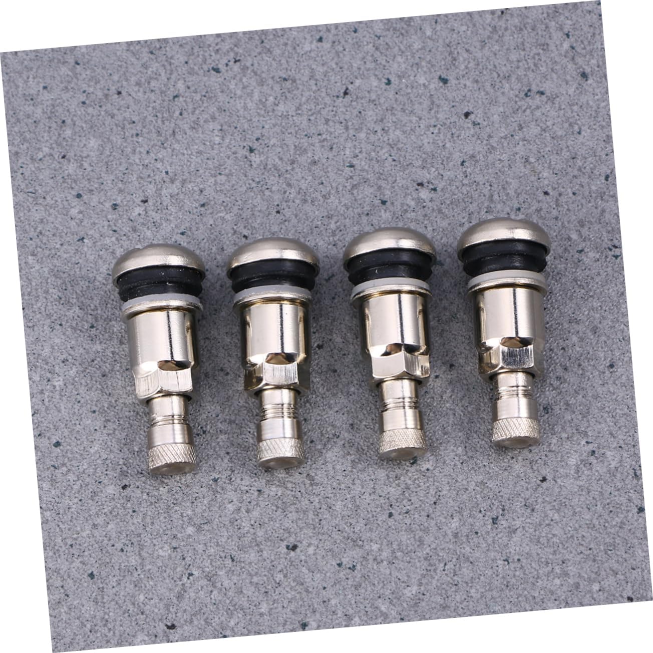 SUPVOX 8pcs Stainless Steel Snap Stems for Car Tyres Presta Valve Tire Valve Stems