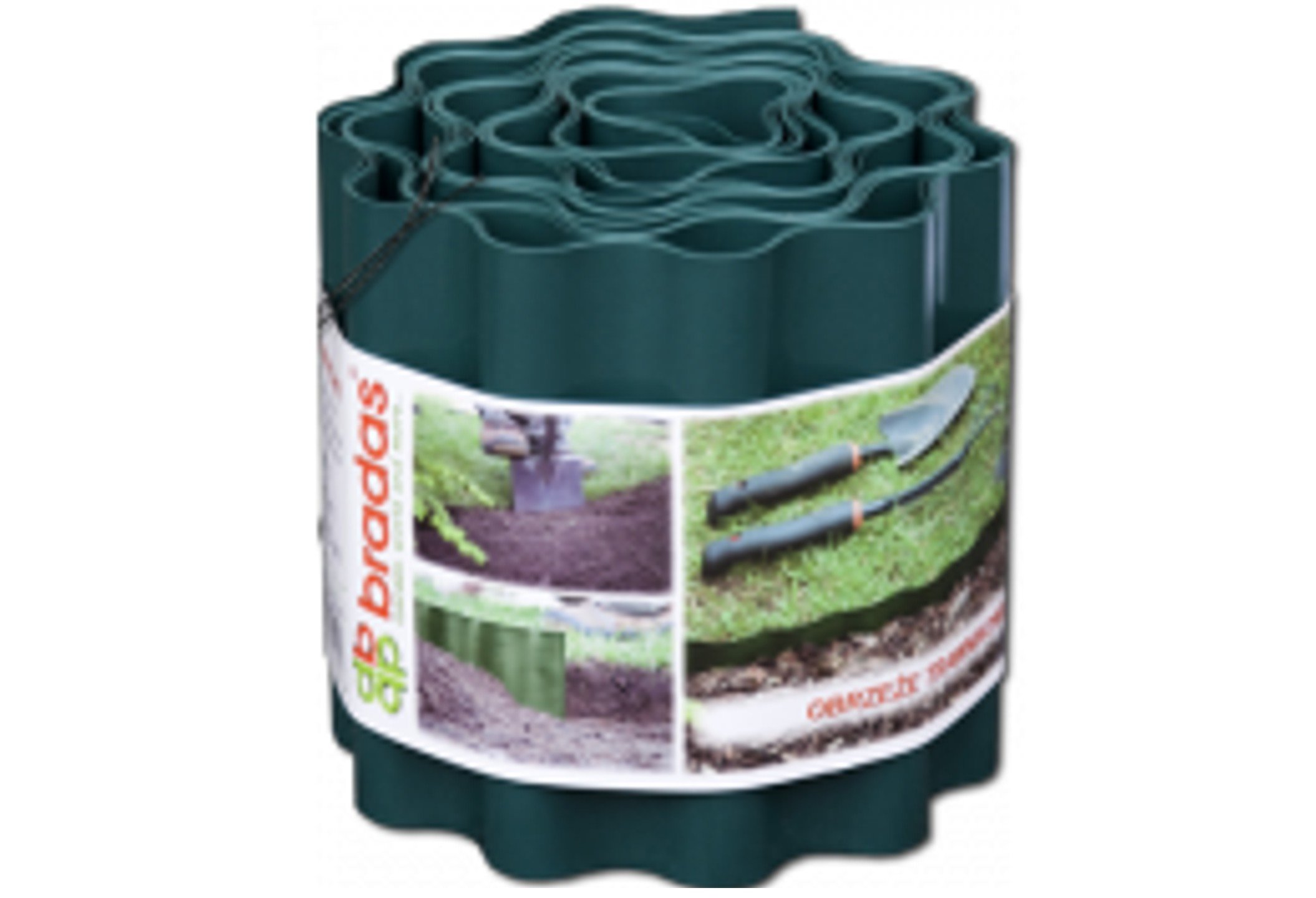 9 m x 25 cm (Lawn Edging/Flower Bed Enclosure) - GREEN