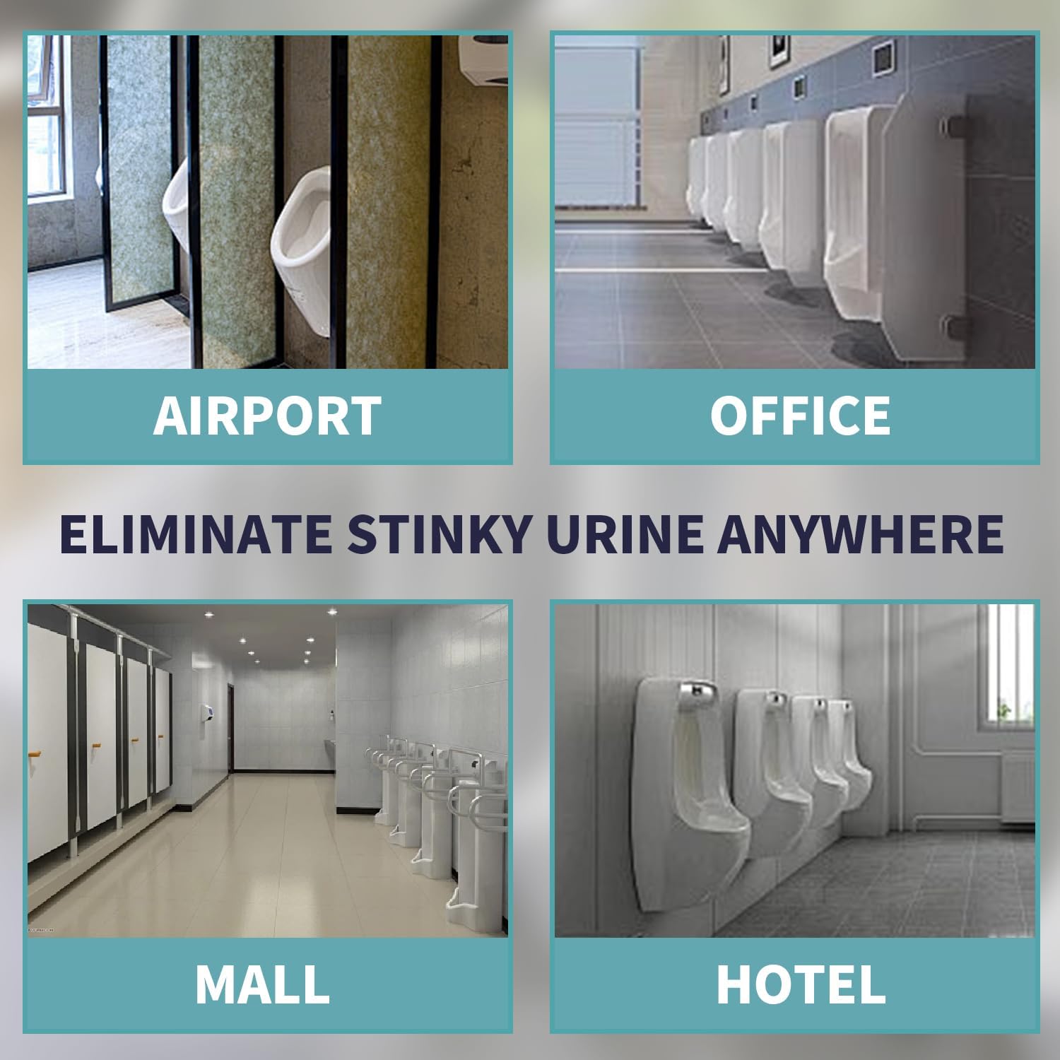 Commerical Urinal Mats 6 Pack, Water Absorption Deodorization Urinal Pads for Hygiene and Floor Protection,Disposable Non-Slip Urinal Floor Mats for Men Bathroom, 17.5" x 20.7"