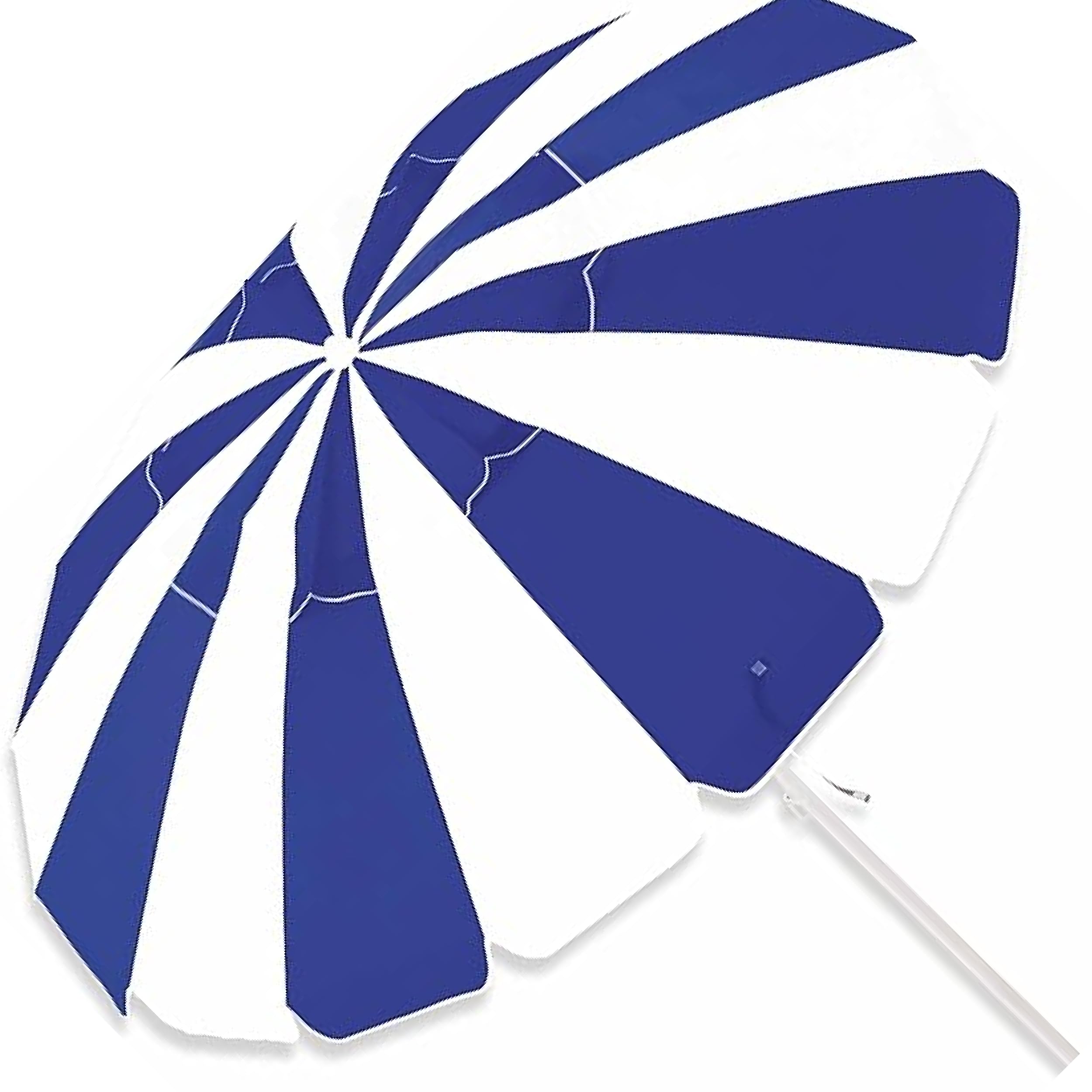 Caribbean Joe Beach Umbrella, Portable and Adjustable Tilt Sun Umbrella with UV Protection, Vented Canopy, Sand Screw Anchor