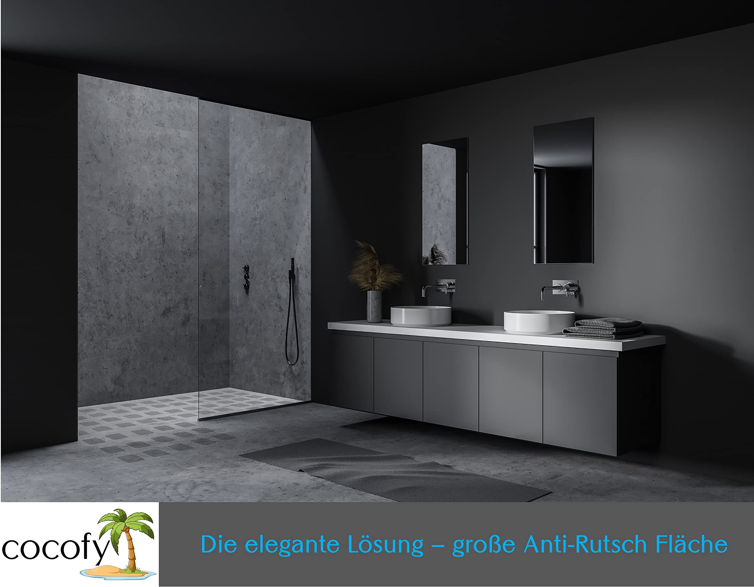 Adhesivo antideslizante para ducha transparente, XXL, grande, 15 x 15 cm, antideslizante, para bañera y ducha, sin BPA