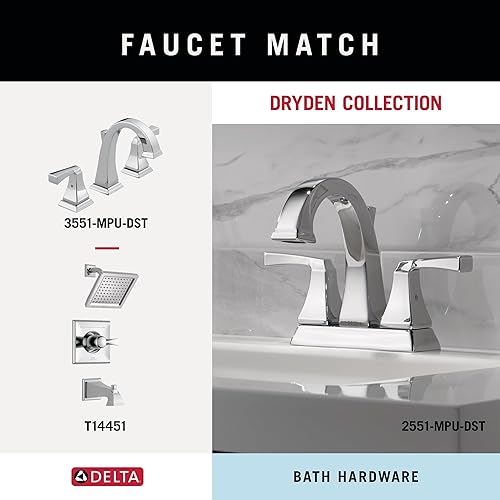 Miniatura 4 de DELTA FAUCET 75150 Dryden - Soporte de papel higiénico giratorio montado en la pared en cromo pulido