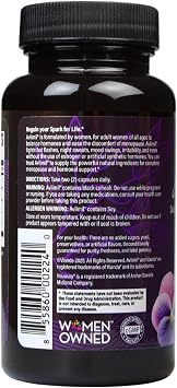 Avlimil Hormone Balance & Menopause Support | Mood Swings, Hot Flashes, Night Sweats and Irritability - Isoflavones, Black Cohosh, Raspberry, Valerian, Sage, Red Clover, Lemon Balm - 1-Month