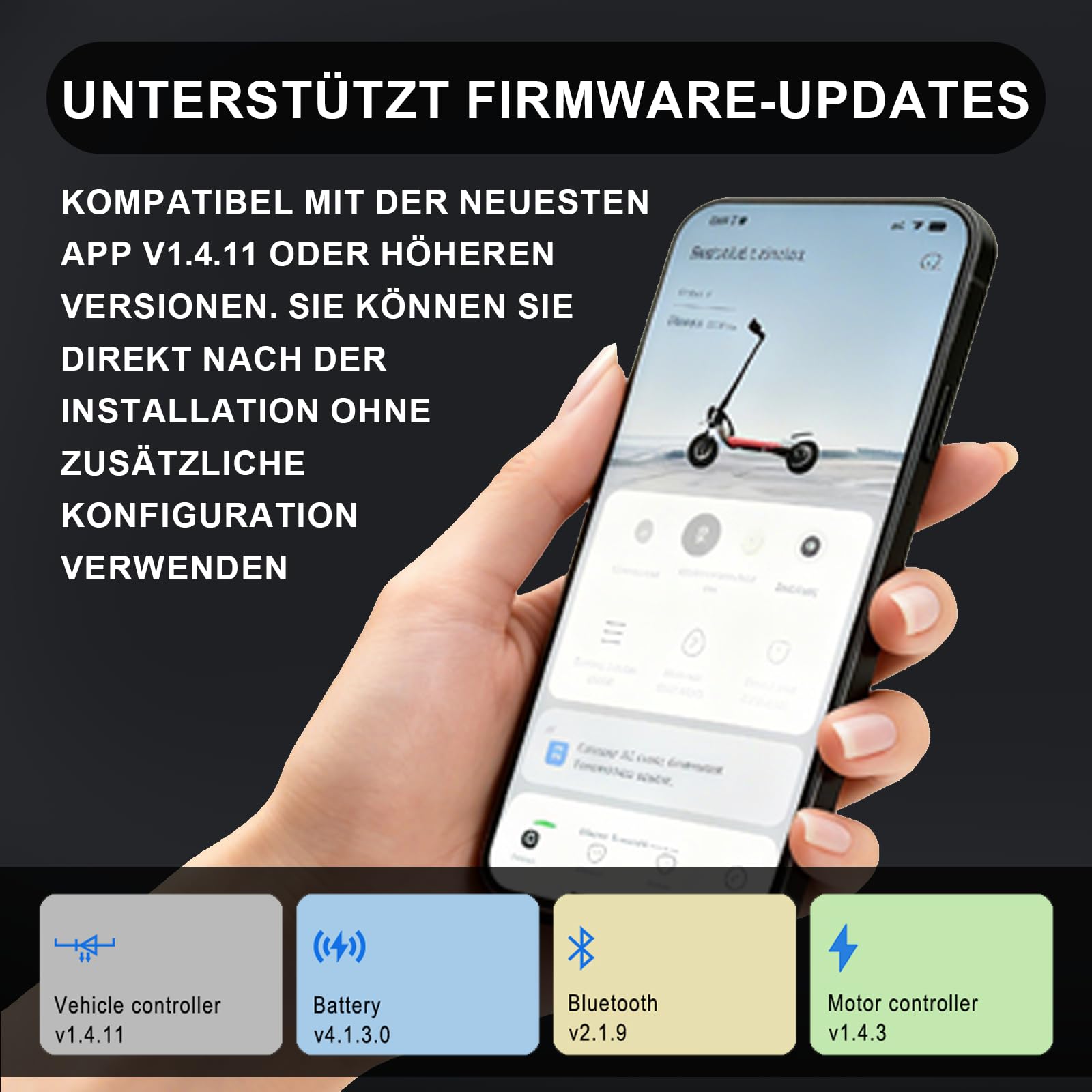 Geschwindigkeitsregler Elektroroller, Angepasstes Kabel kompatibel | mit Ninebot ZT3 PROD E/PRO D, zur Freigabe der Höchstgeschwindigkeit von 25 km/h für Upgrade-Zubehör