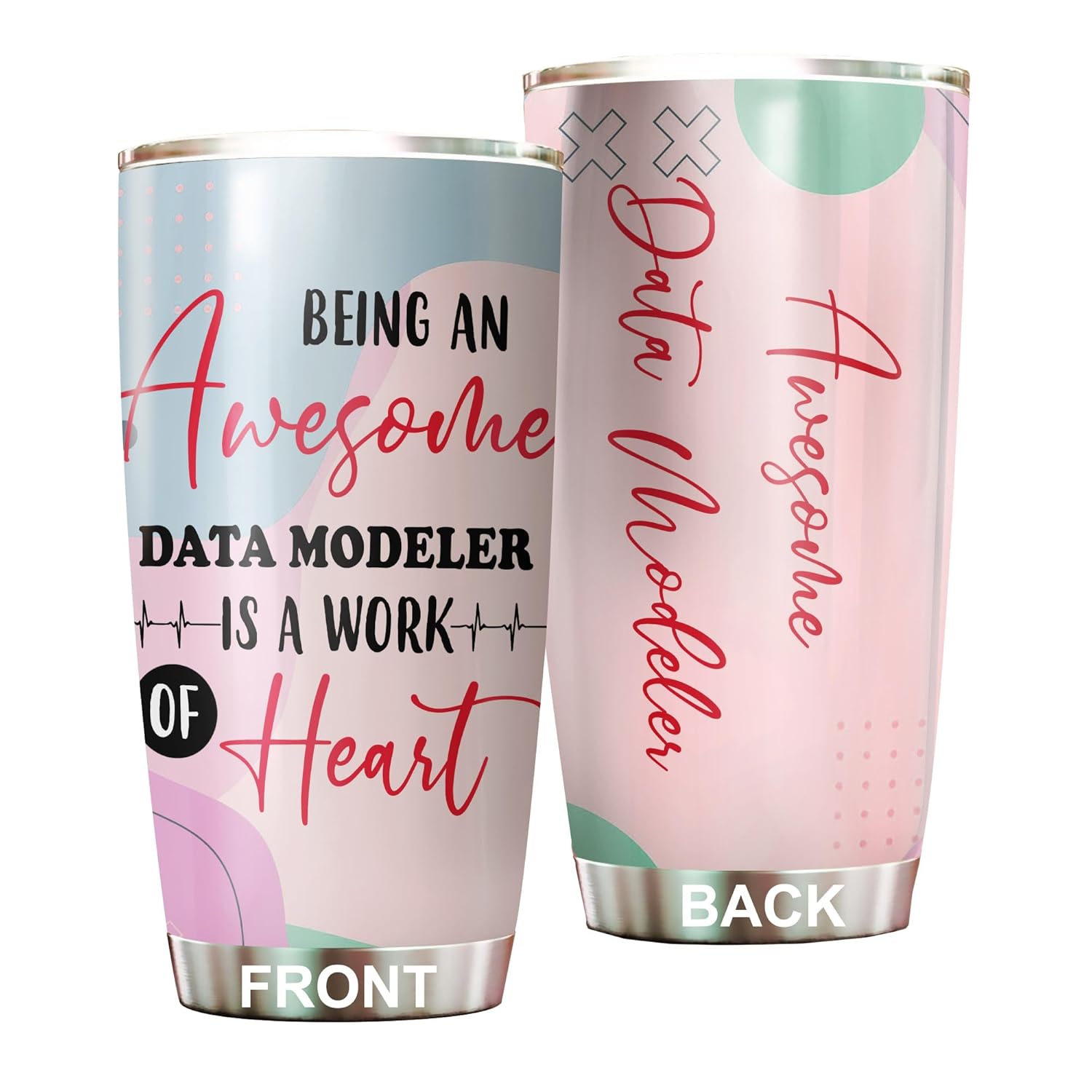MEDROC Awesome Data Modeler Tumbler Stainless Steel 20oz Funny Data Modeler Gifts Bulk For Birthday Christmas Data Modeler