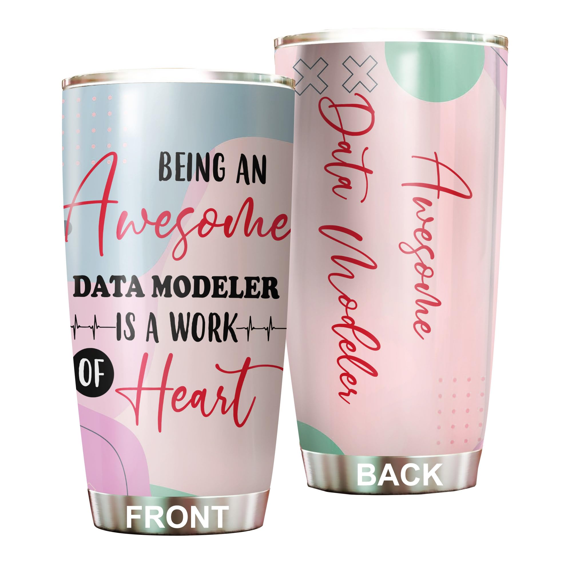 MEDROC Awesome Data Modeler Tumbler Stainless Steel 20oz Funny Data Modeler Gifts Bulk For Birthday Christmas Data Modeler