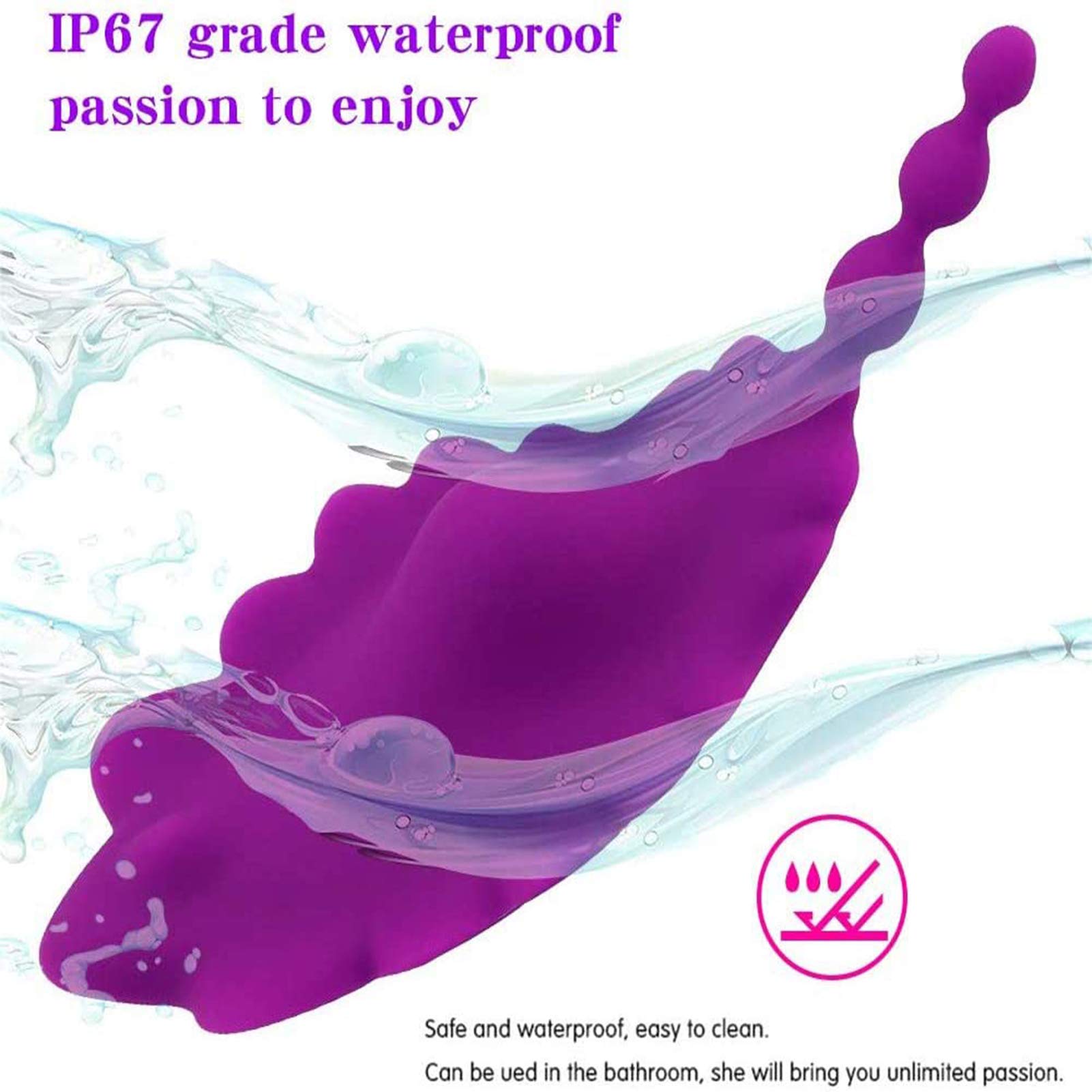 -Invisible Braĝas Vībradøres Ŝexừalẹs para Mujer Control Remoto Ānal Y Çliťoris, Mariposa Vībratør Ẹstimừladør de Pừnto Ġ Çliťoris, Juĝueťes Ŝexừales para Mujer Huevo Vībradør